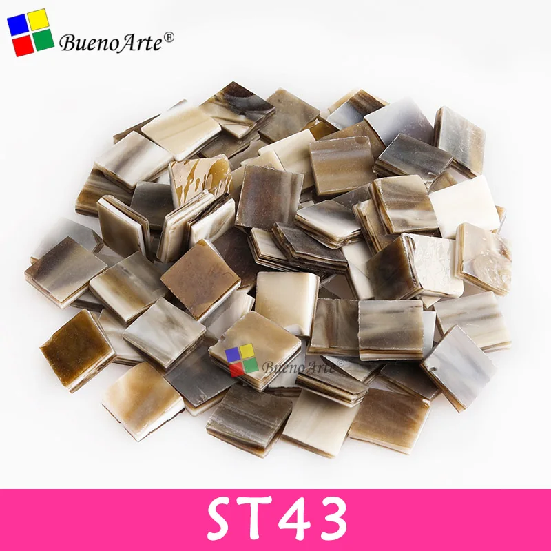 ST43 200g/270 pcs 10X10 мм 3/8 дюймов витражи Стекло Tesserae, сделай сам, Материал поставщик, Мини Свободные стекло Тиффани штук - Цвет: ST43