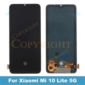 

6.57" AMOLED Original For Xiaomi Mi 10 Lite 5G LCD Display Touch Screen Digitizer Display For Xiaomi 10 Lite 5G LCD Replacement