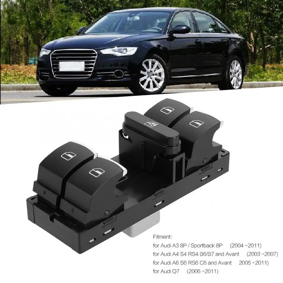 Мощный главный переключатель окна для Audi A3 A4 A6 S6 RS6 Q7 4F0 959 851H автомобильный переключатель аксессуары