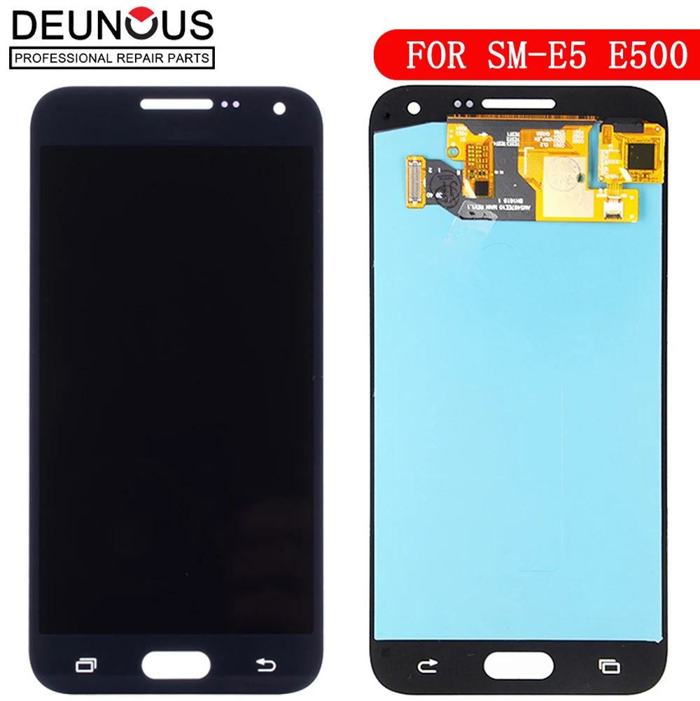 TFT для Samsung Galaxy E5 ЖК сенсорный экран дигитайзер сенсор Стекло в сборе E500 дисплей