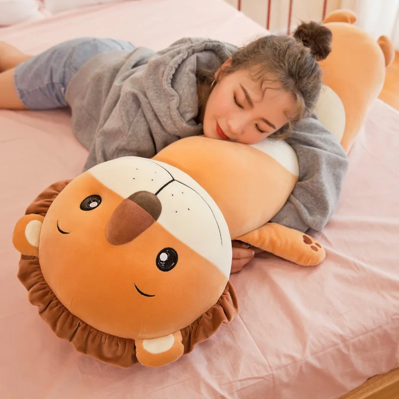 

Cartoon Animal Pajama zhang tiao zhen Pillow Cylindrical Cushion Plush Toys Doll Birthday Gift Women's