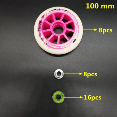 Скоростное колесо 90 мм 100 мм 110 мм 83 A ABEC-9 - Цвет: pink 100