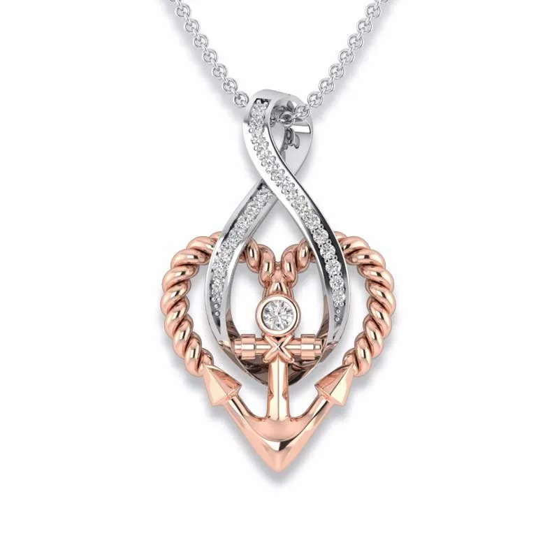 Berbeny Infinity Heart Necklaces Women 