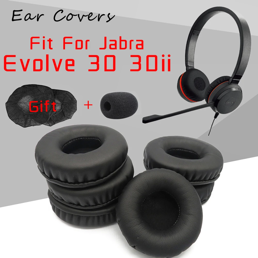 EarPadsForJabraEvolve3030iiHeadphoneEarpadsReplacementHeadsetEarPadPULeather