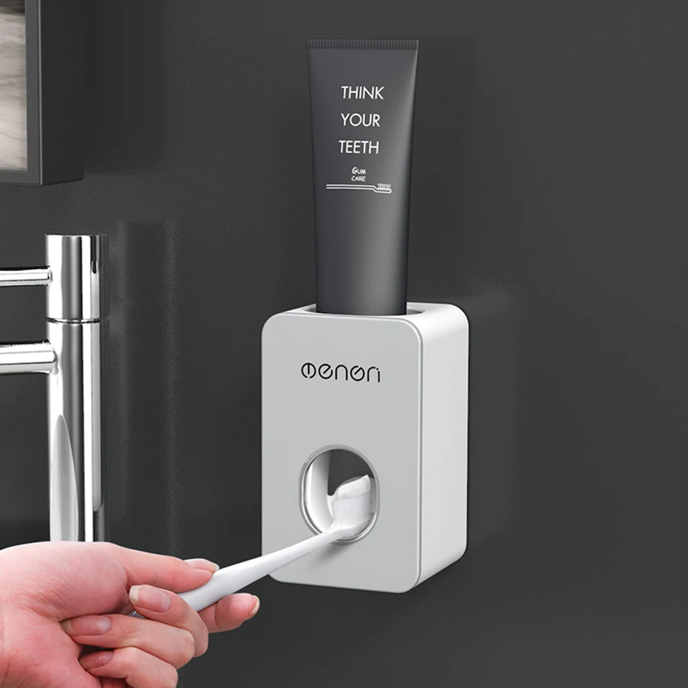 

Automatic Toothpaste Dispenser Hand Free Toothpaste Squeezer Wall Mounted Toothpaste Holder Toothpaste Suqeezing Tools