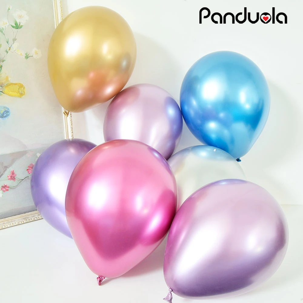 10 шт Металлические латексные шары конфетти набор воздушных шаров для свадьбы День рождения праздничные украшения: воздушные шары для детского душа гелиевые шары