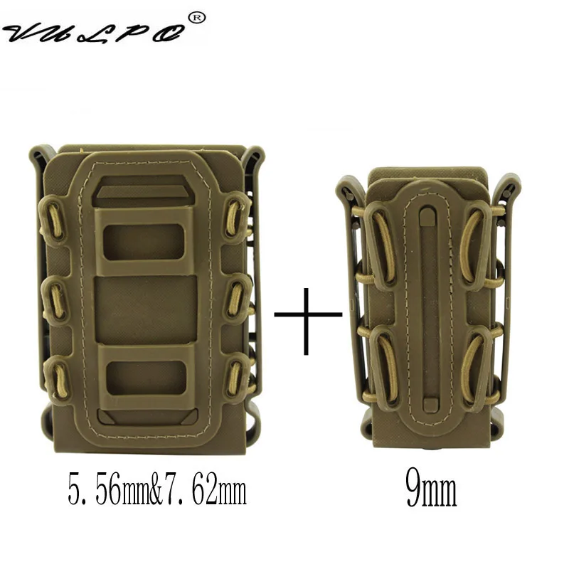 

VULPO High Quality Hunting Mag pouch Tactical 5.56mm & 7.62mm Magazine Pouch 9mm Pistol Molle Magazine Pouch
