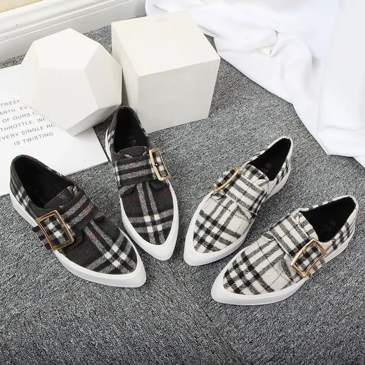 

2019 Fashion Women's Loafers Woman Pointed Toe Female Shoe Nurse Shoes Clogs Platform Casual Sneaker Increas Height Modis