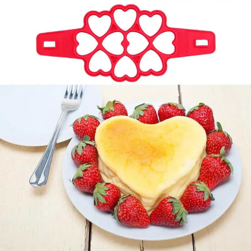 

4/7/10 Holes Nonstick Pancake Maker Silicone Pancake Mold Christmas Pancake Mold For Kids Mini Pancake Maker Heart Egg Ring Make