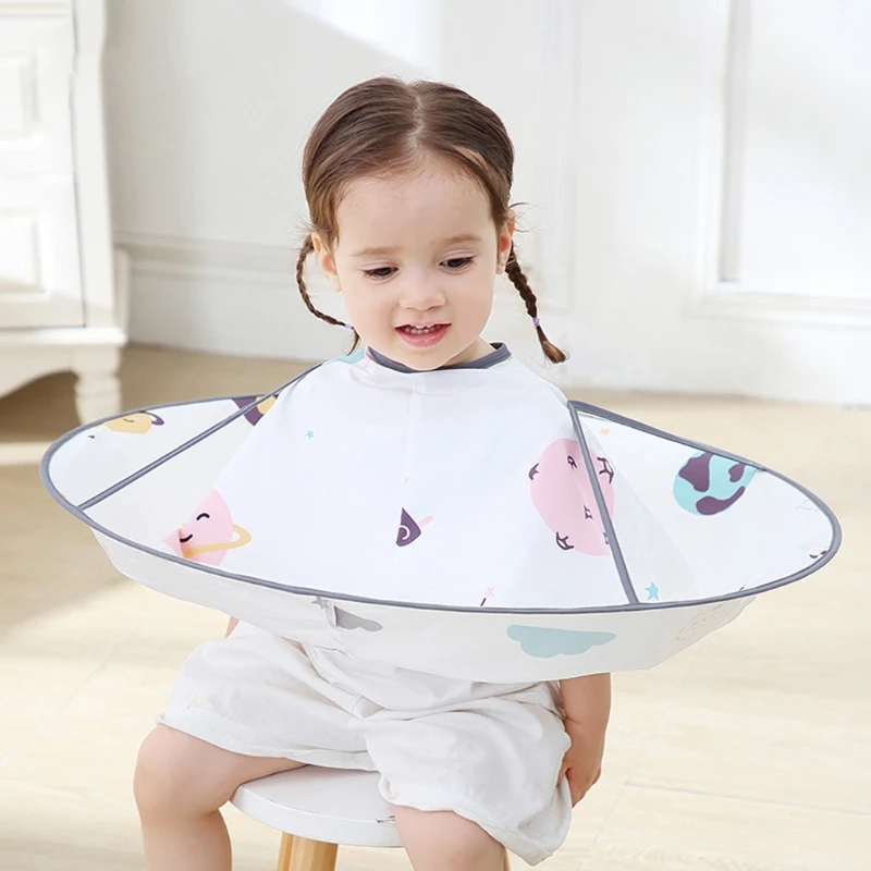 Kids Children Hair Cutting Cape Haircut Gown Cloth Hairdresser Apron Cloak Clothes for Salon Barber Styling Accessory
