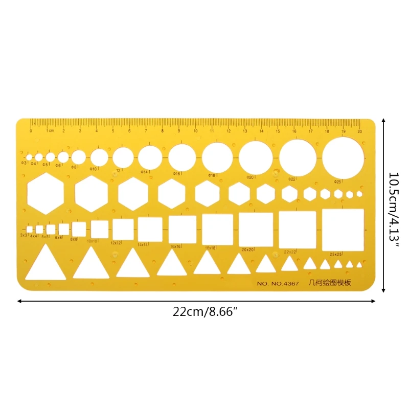 K Resin Circles Squares Triangle Geometric Template Ruler Stencil Measuring Tool ruler set geometry set triangle ruler