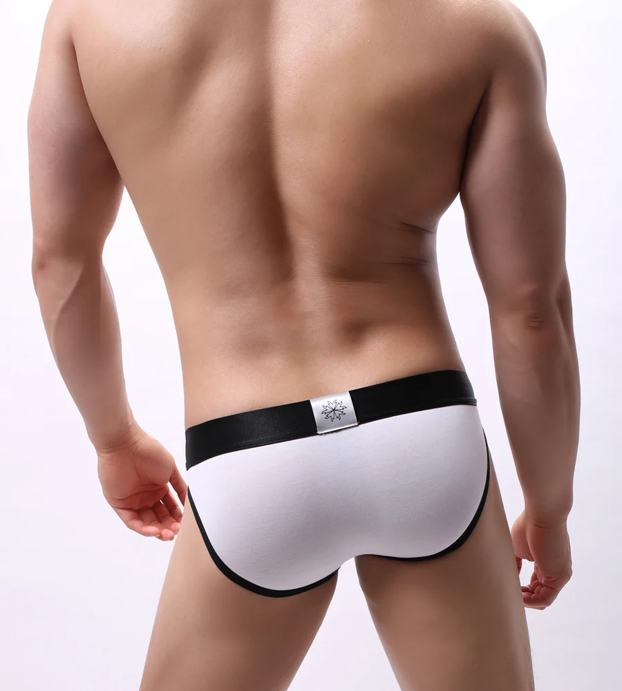 men's underwear styles BRAVE PERSON Mens Sexy Briefs Men's Cotton Underwear Male Underpants Panties B1171 black briefs