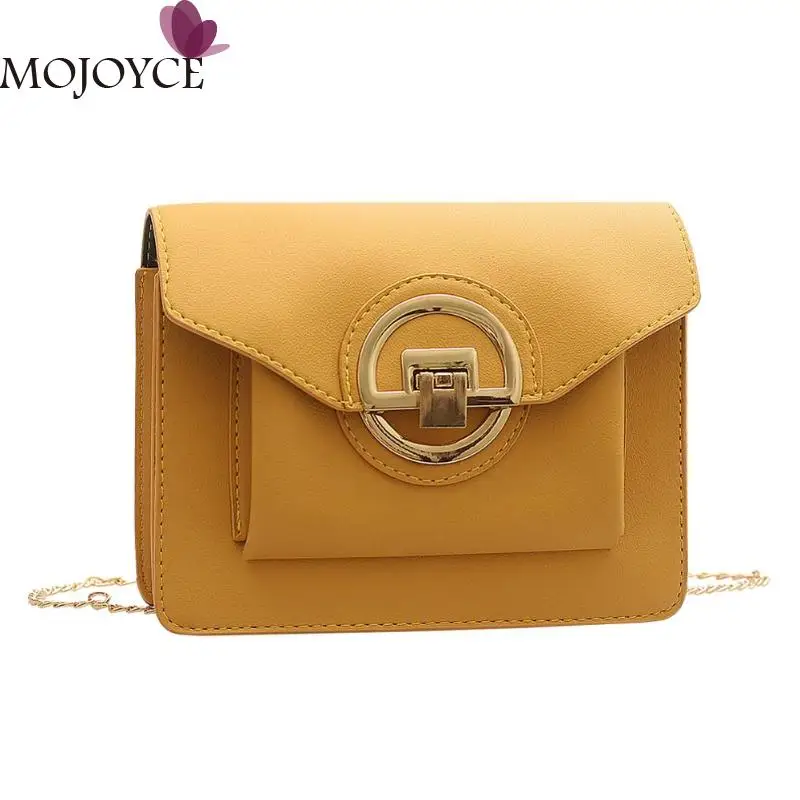 

Lady Fashion Square Solid Color PU Leather Handbags Women Envelope Bags Female Flap Casual Simple Shoulder Crossbody Bags