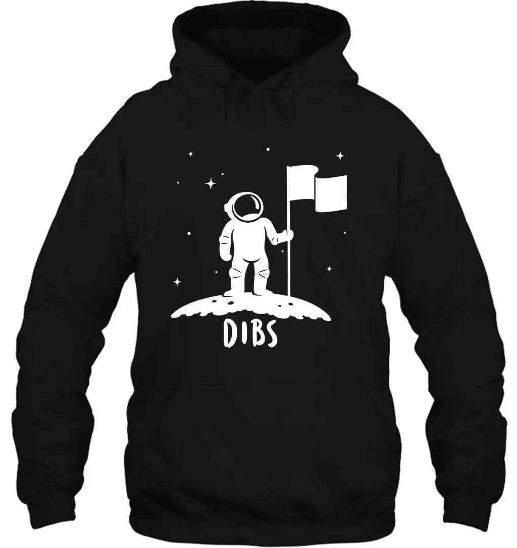 Dibs астронавт с флагом на Луне тройник Забавный я зову чур! Рубашка женская