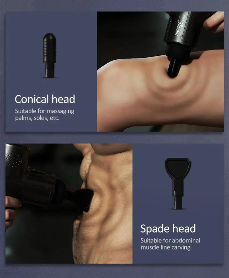 1500-7500r/min Massage Gun Electric Muscle Relaxation Massager Hand-held Deep Muscle Massager Fitness Equipment