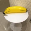Easy Inflated With Mouth Lovely Inflatable Banana PVC Blow Up Pool Water Beach 66cm Party Cute Shape Children Kids Toy 4
