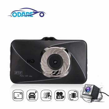 

Odare Full HD 1080P 3.0 Inch Dash Cam Driving Recorder Dual Lens Loop Record Car Dvr Camera Night Vision G-sensor Registrator