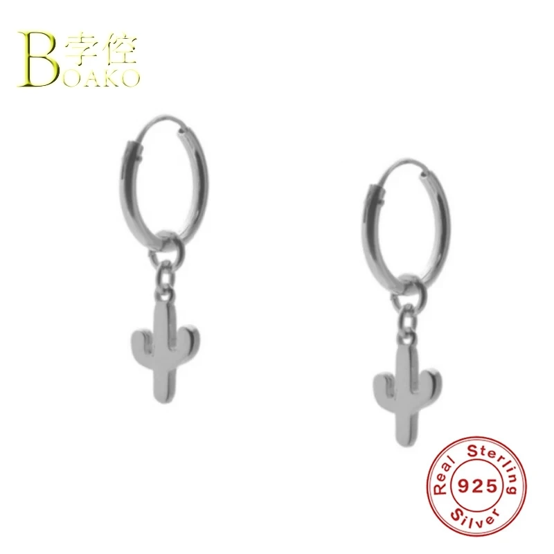 Настоящие 925 серебряные серьги для женщин, золотые маленькие серьги-кольца для девушек, серьги для пирсинга в ушах, женские серьги в стиле панк с жемчугом и бусинами, В5