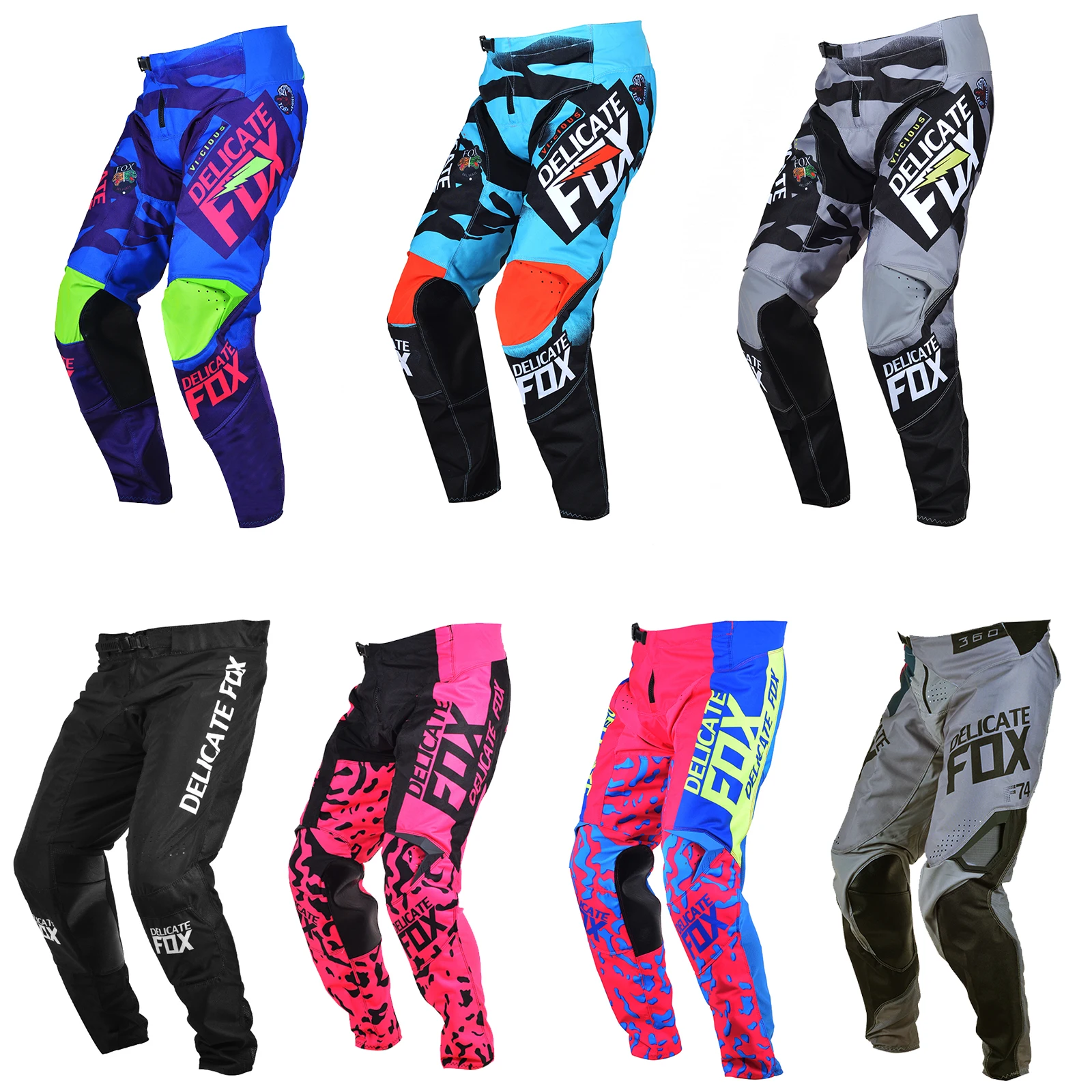 

Motocross Delicate Fox 180 360 Pants MX Dirt Downhill Mountain Bike Cycling Offroad Racing Motor Trousers Mens