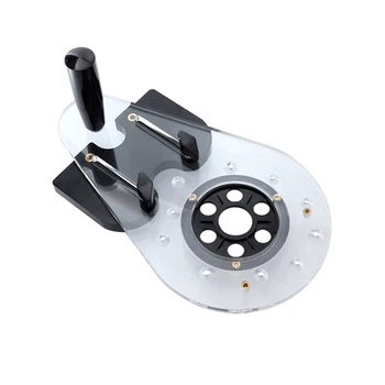 

Woodworking Milling Base Universal Electric Engraving Trimming Machine Flip Board Bottom Plate Hole Locator Slotting For Home