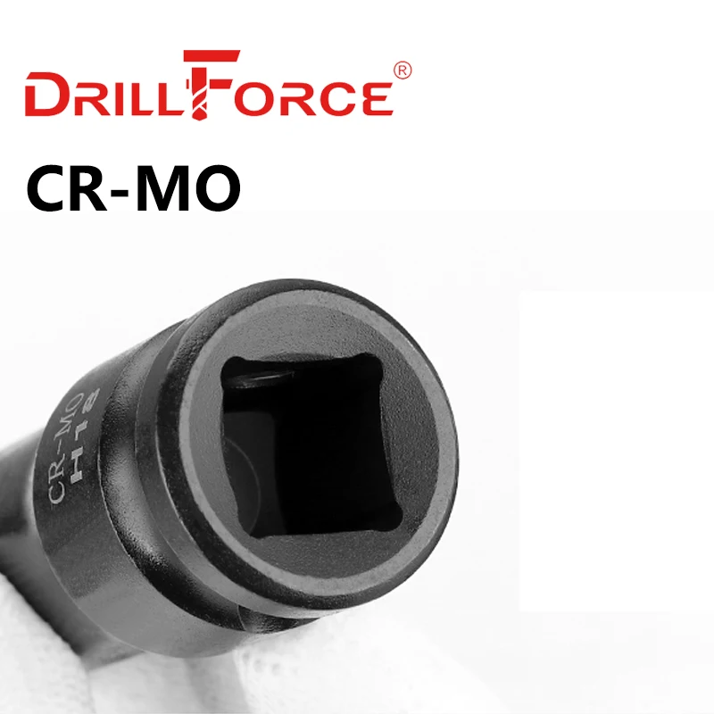 Drillforce 1/2" Drive Impact Hex Socket Bit H4/H5/H6/H7/H8/H9/H10/H11/H12/H13/H14/H15/H16/H17/H18/H19/H20/H21/H22/H24/H27/H30 3