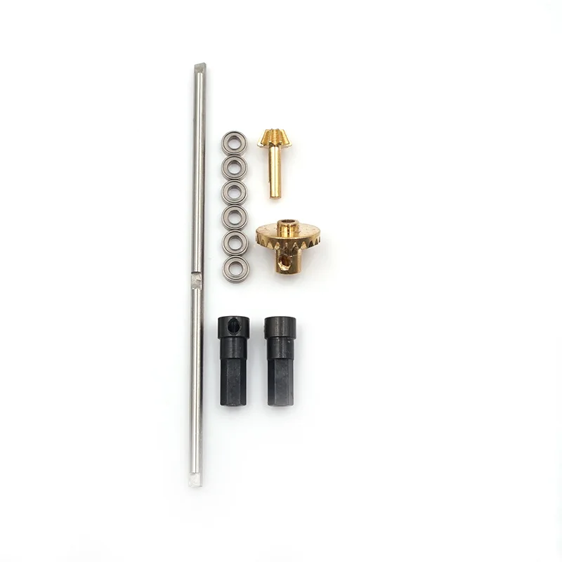 

for WPL B-1 B-14 B-24 B24 C14 C-14 1/16 Truck RC Car Upgrade Metal Drive Shaft Gear Bridge Rear Axle Full Metal Kit