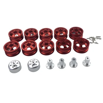 

Metal Wheel Rim Wheel Hub for WPL C14 C24 B14 B24 B16 B36 Six Drive RC Car Spare Parts,Red