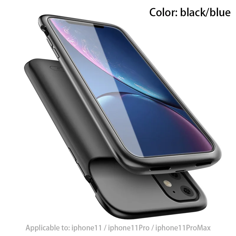 Для iPhone 11 11pro max чехол для зарядки аккумуляторов 4800/5000 мАч Внешний аккумулятор