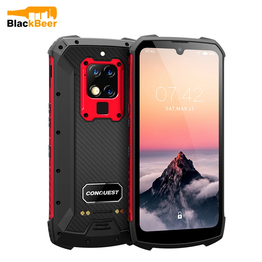 Conquest S16 Мобильный телефон с 6 3 дюймовым дисплеем восьмиядерным процессором Helio P90
