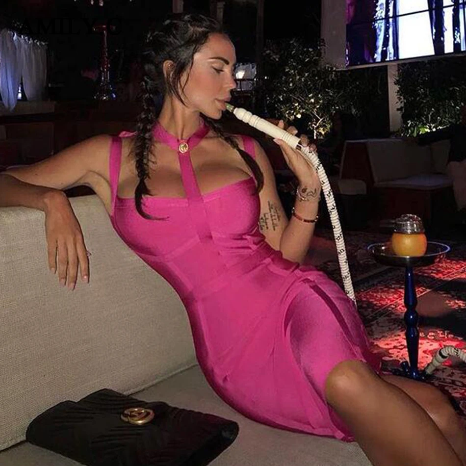 Amily-c-2019-New-Shelves-Summer-Style-Sexy-Cut-Button-Mini-Bandage-Dress-Celebrity-Fashion-Designer