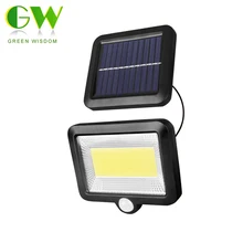 Светодиодный светильник на солнечной батарее, датчик движения PIR, водонепроницаемые настенные лампы для улицы, садовый парк, дорожка, энергосберегающий аварийный Солнечный уличный светильник s