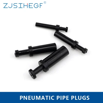 

5PCS Pneumatic Blanking Pipe Plugs Plastic Connector Tube Air Hose Tube Push Fit PP4 PP6 PP8 PP10