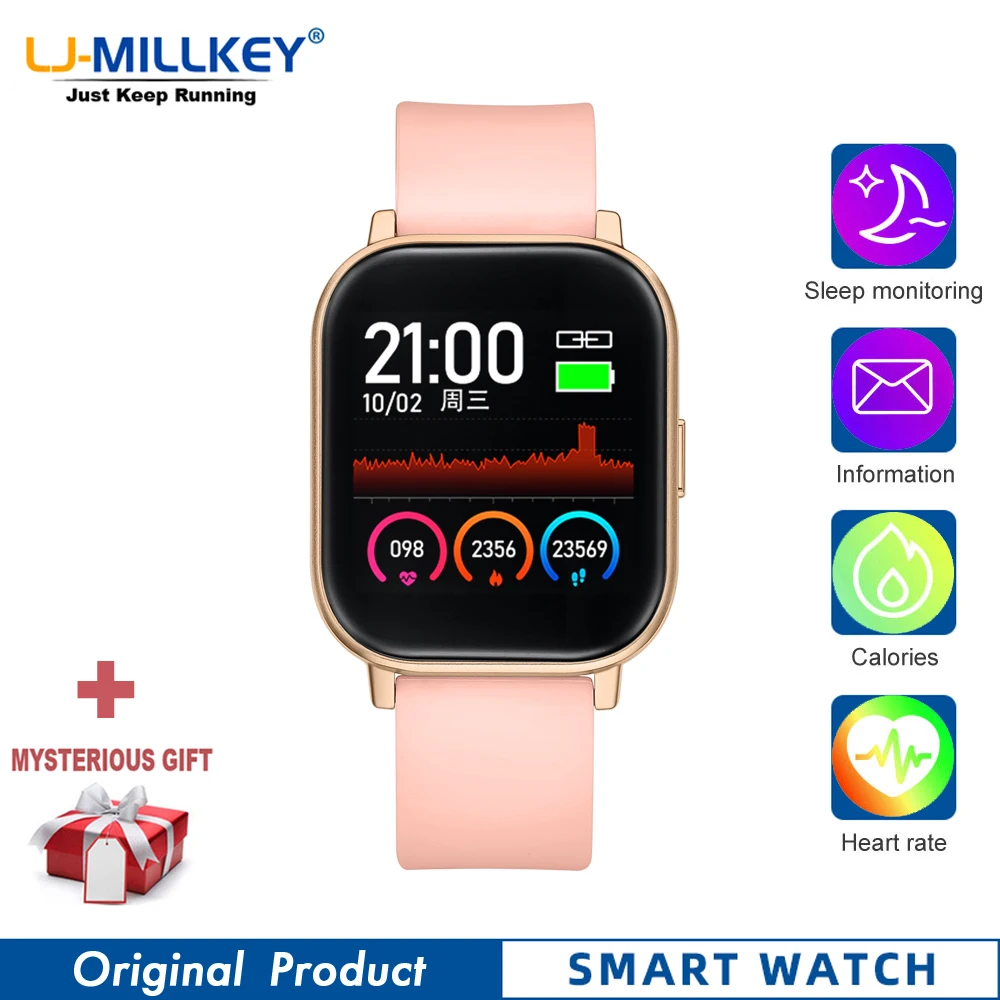 

GTR smart watch men Waterproof Life smartwatch android iOS watches for women bracelet reloj Blood Pressure whatsapp monitor band