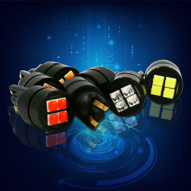 YSY 50X новая сигнальная лампа W5W светодиодный светильник 3030 4SMD T10 светодиодный W5W 168 194 габаритные огни лампа для чтения 12 В автомобильные аксессуары белый красный