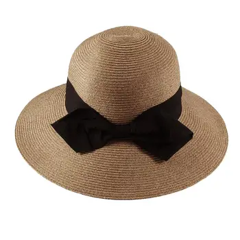 

Beach Hat Popular Elegant Hairy Beauty Korean Women Accessories Bowknot Cap Ventilate Cute Ladies Hat