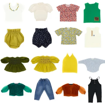 

Pre-sale BOBOmoon-MF Spring Summer Cotton Mp Series Thanksgiving Girls Soft Knitted Sweater Suit Toddler Girls Clothing Set