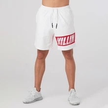 Хлопковые мужские шорты, мужские повседневные спортивные штаны для фитнеса, бодибилдинга, бега, мужские Модные шорты, брендовая мужская одежда