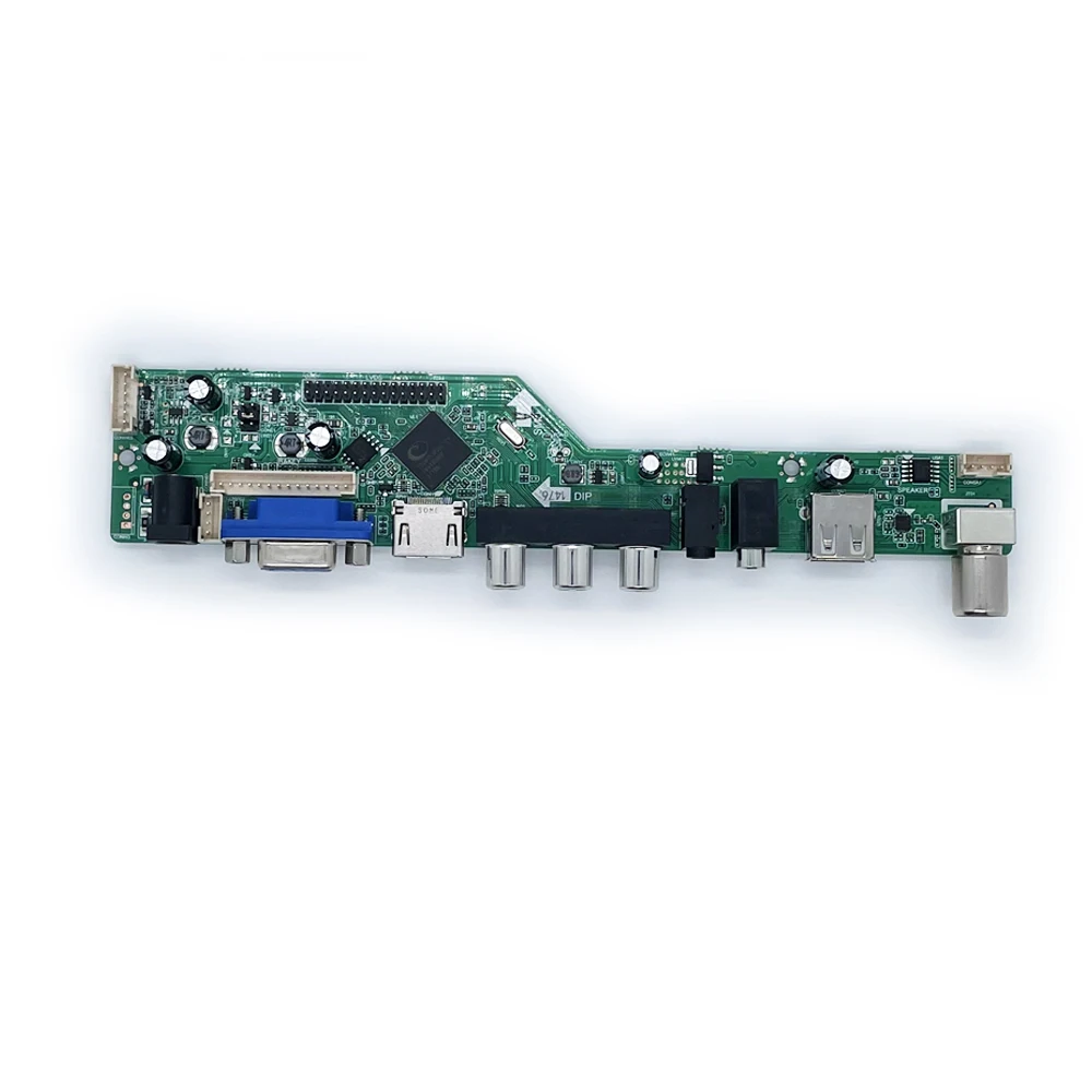Universal Lcd Led tv Controlador Driver Board Vga Hd-mi Usb tv Placa-mãe Sinal Analógico 1542 Polegada V53 - Image 5