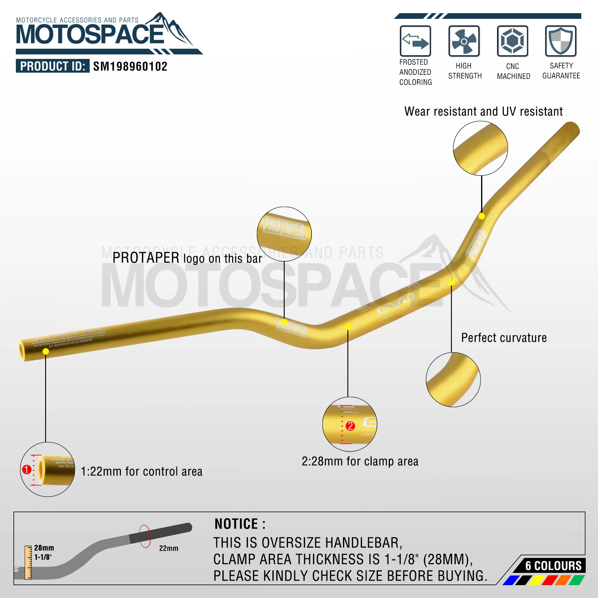Серый алюминиевый 28 мм 1-1/" Руль для moto rcycle moto MX CR CRF CRM XR YZ YZF WR WRF DR DRX RM rmz EX 85 125 200 250 400 650