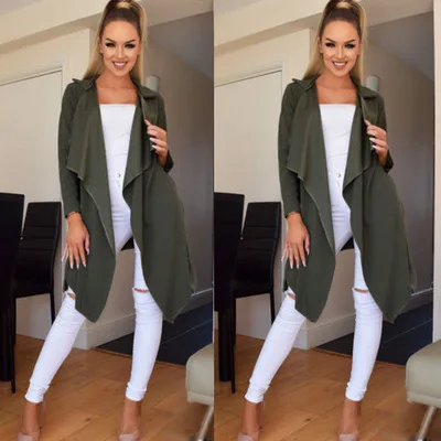 

Europe And America Hot Selling Elegant Fold-down Collar snow rong Lace-up Coat Women's