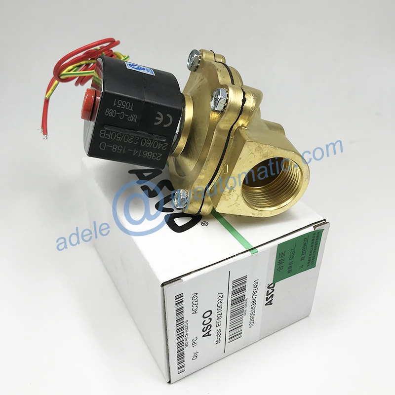 EF8210G027 ASCO 1-дюймовый медный клапан взрывозащищенный Соленоидный | Обустройство