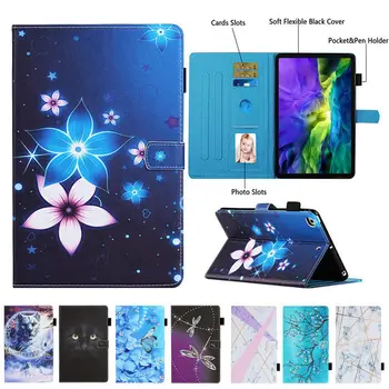 

Flip Leather Case For Apple iPad Pro 11 2020 2018 Case Magnetic Colorful Stand Book Cover Card Slots Pen Holder Tablet Bag