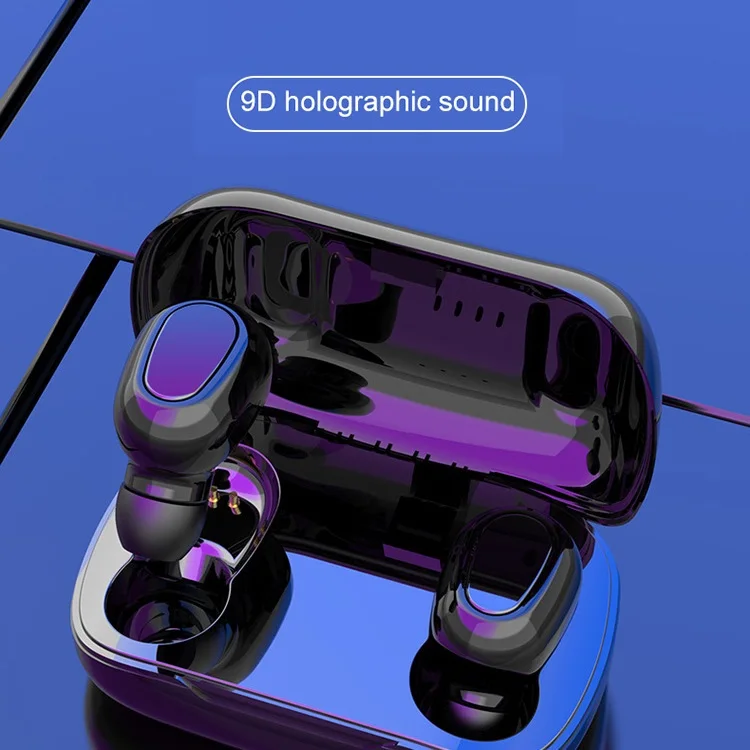 L21 Bluetooth 5,0 наушники 9D объемный звук HD бинауральные гарнитуры вызова наушники стерео гарнитура с зарядный чехол для спортзала бега спорта