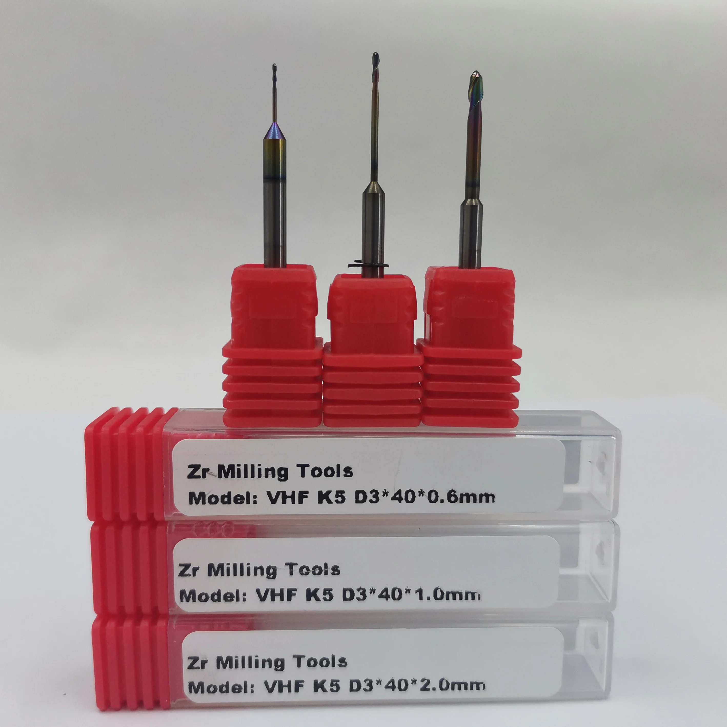 Dental Labor VHF S1/S2/K5 Fräsmaschine 40mm Bohrer Diamant Beschichtung Fräser DC Fresas für Dental Zirkonia Blöcke PMMA Bohrer – Detail 6