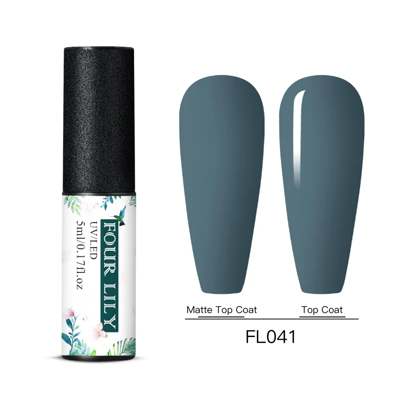 Four Lily Gel Nail Polish Pure Color Semi Permanent UV Gel Nail Polish Gel For Manicure Varnish Paint Hybrid Nail Art Lacquer - Цвет: BS06812