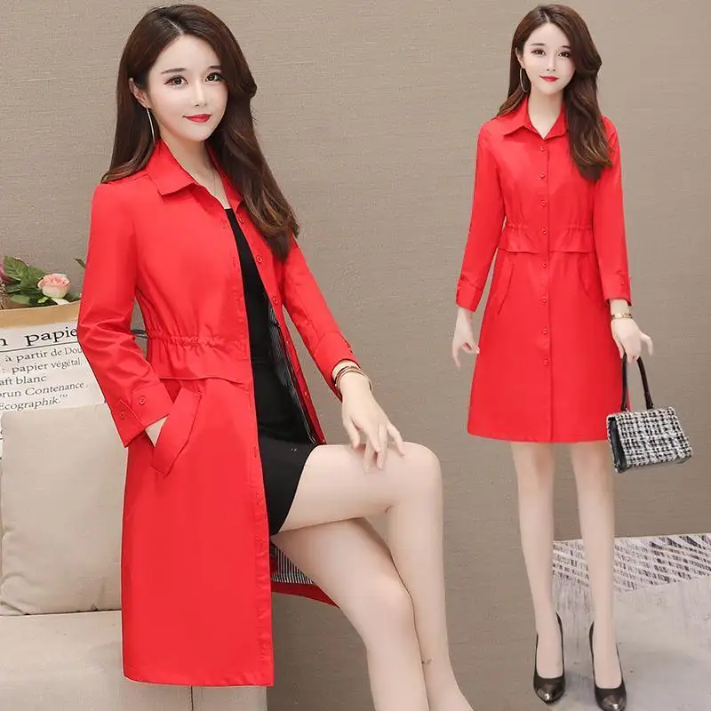 Windbreaker Trench Long Autumn Coat Female For Spring Jacket Women Parka Ropa Mujer Invierno Plus Size Overcoat Cloak Vintage