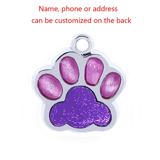 Anti-Lost Pet Dogs ID Tags Personalized ID Tel Cat Pet Supplies Dog Collar Accessories Dog Tag Stainless Steel Candy Colors B