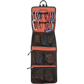 

Outdoor Bag 320T Hanging Storage Nylon Cloth Lightweight Foldable Zipper Mesh Pouches Rope Bags For Climbing Accessories new
