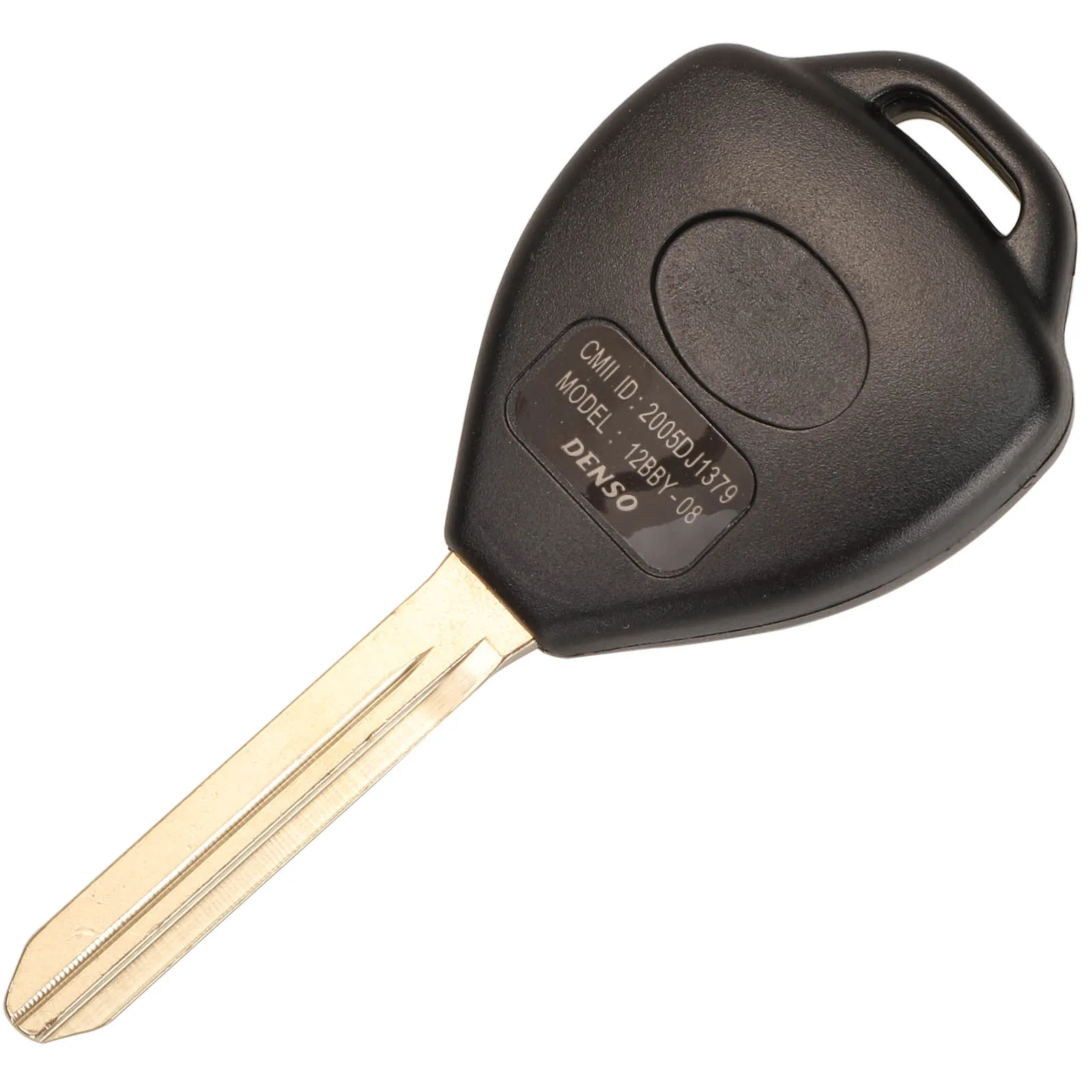 Sleek Remote Car Key Case with Uncut TOY47 Key Shell and Transponder Chip