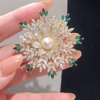 

New Design Brooch Pin Mountings Findings Settings Base Parts Fittings Accessories for Akoya Edison Pearls Agate Beads Stones